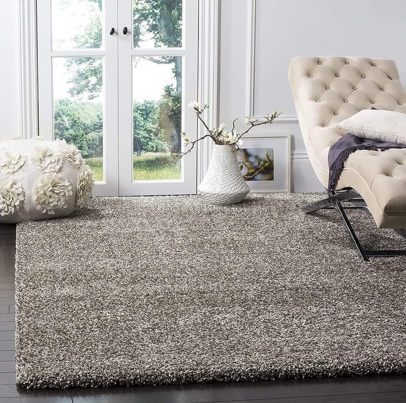 Image of zia carpets Cozy Soft Shaggy Non Slip Carpet for Home Decor Aesthetic Rugs with 2.5 inch Thikness Size 4x6 feet