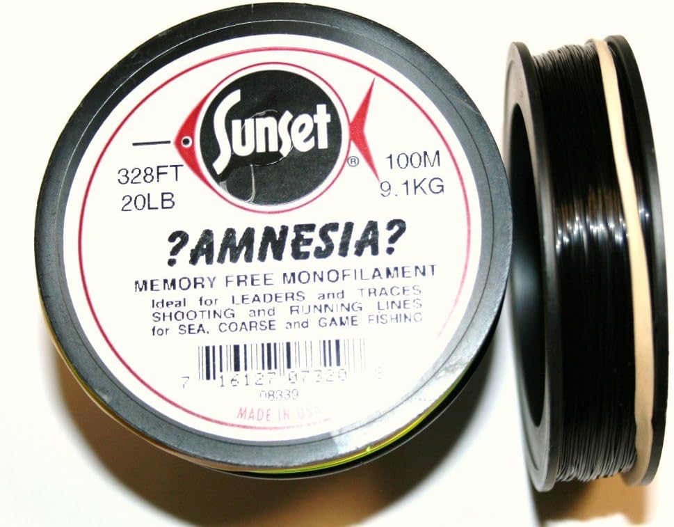 Sunset Amnesia Black 20lb Monofilament for Traces and Leaders Amazon
