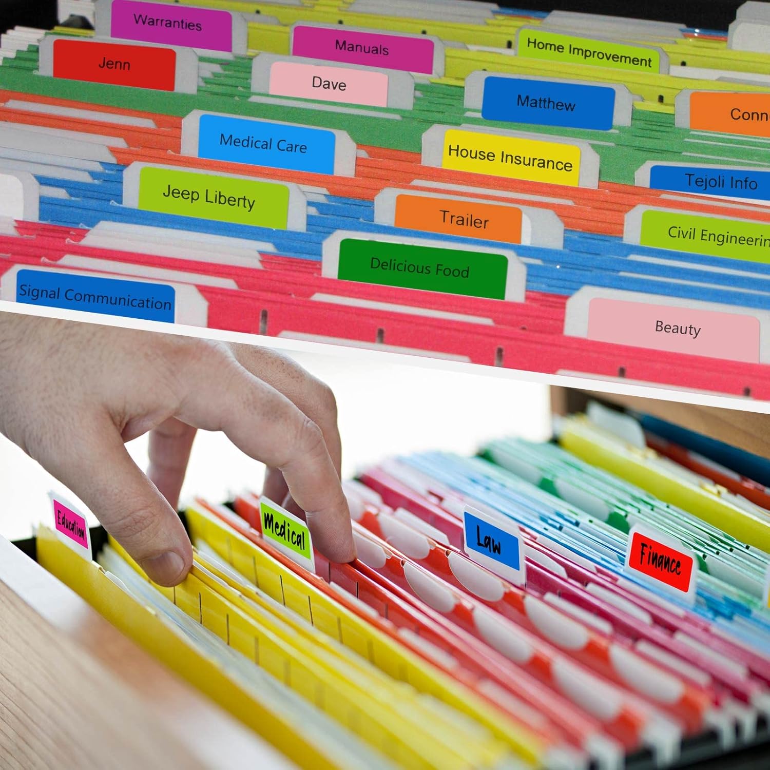 3000 PCS 10 Rolls Rectangular Color Coding Stickers 1.57 x 0.75 Inch Self-Adhesive Color Coding Label 10 Assorted Colors for Inventory and Home Organize, File Classification - Image 4