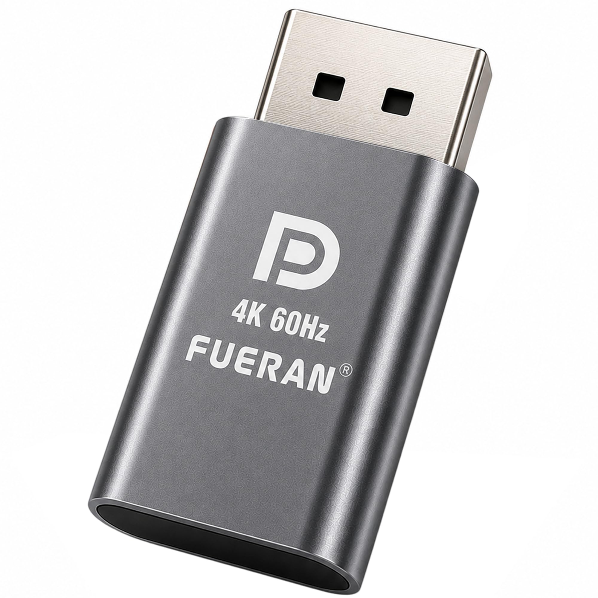 4K60Hz DP Dummy Plug, 3840x2160@60Hz 1440P@120/144Hz 1080P@120/144/240Hz Display Virtual Display Emulator Displayport Dummy Plug, Headless Ghost Display Adapter, Monitor EDID (Grey, 1 Pack)