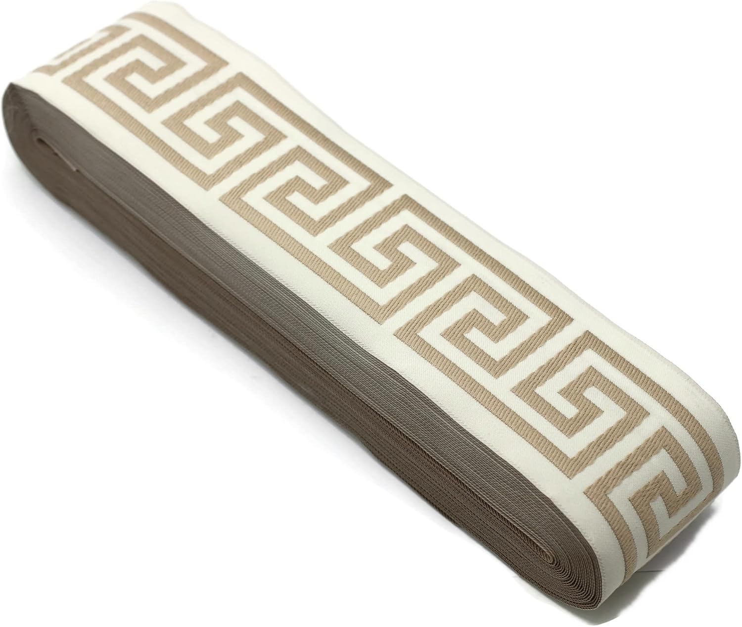 16 Yards Length 2.67 inches Width Greek Key Ribbon Trim Jacquard Trims for Your Drapes Curtains Drapery Banding Tape Upholstery Fabric 176-V2