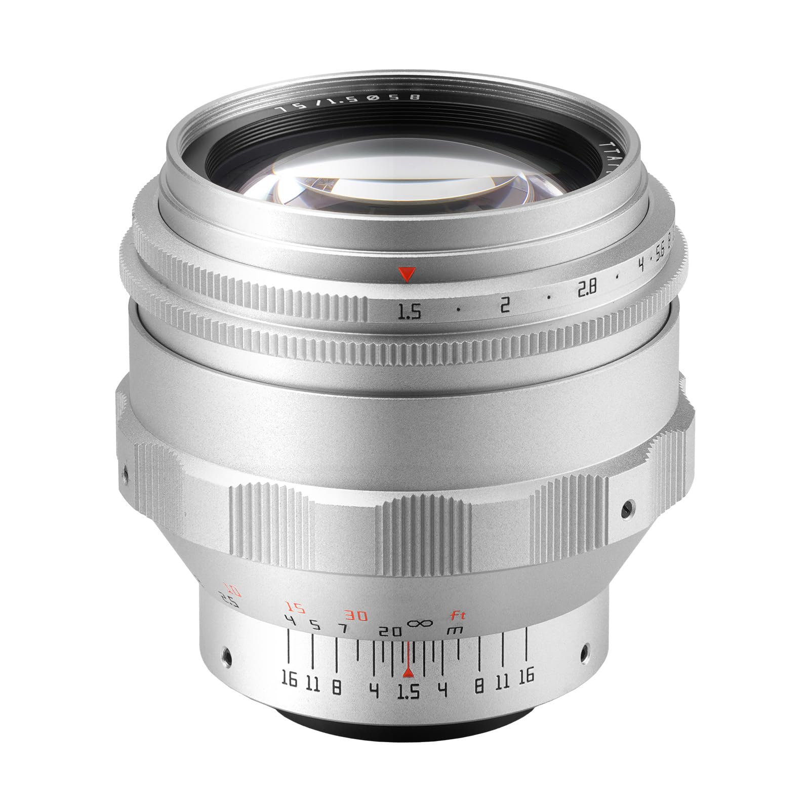 TTArtisan 75mm F1.5 新品 シルバー 渦巻きボケのアートレンズ 新品)銘匠光学 (めいしょうこうがく) TTArtisan 75mm F1.5