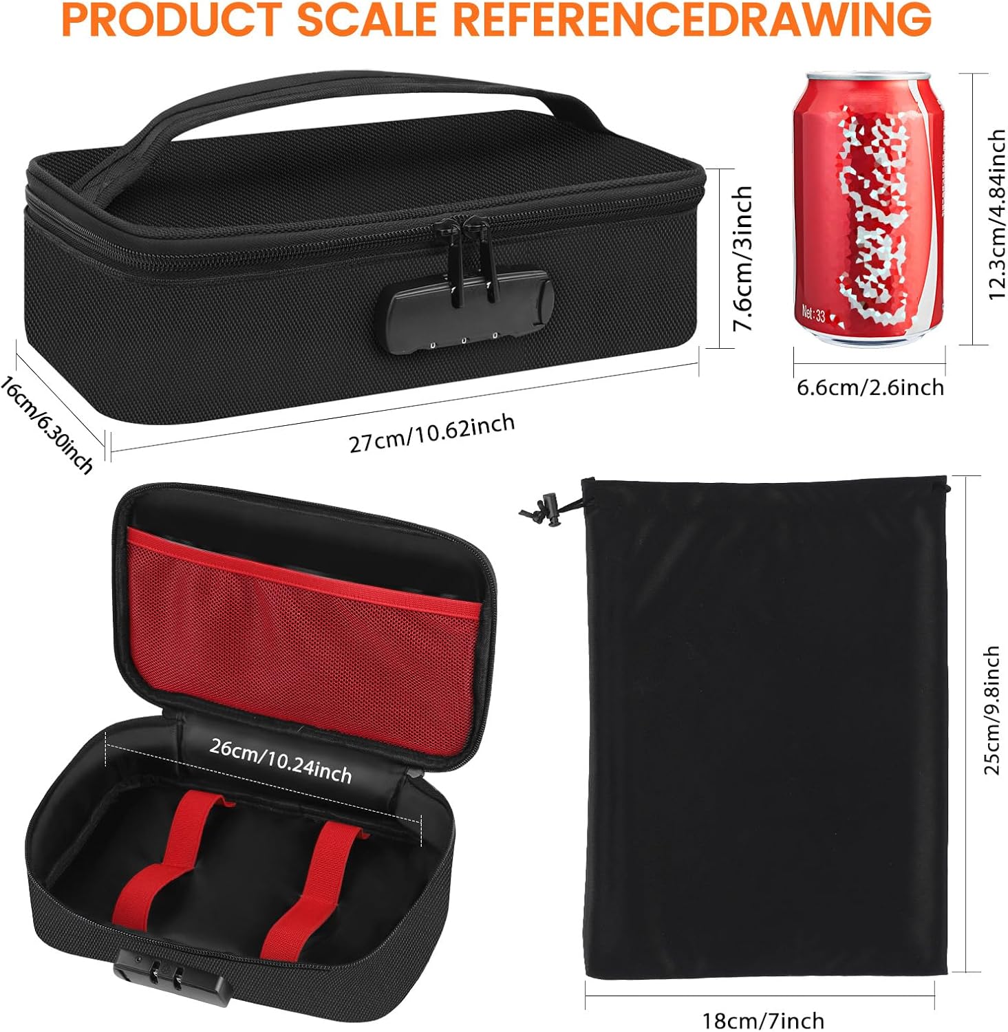 discreet lockable storage toy bag box organizer container small