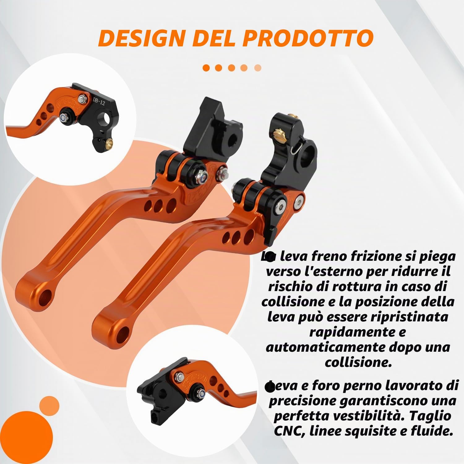 Leve Freno e Frizione Lega di Alluminio CNC Regolabili | per 1290/1190/1090/1050 Adventure R 2013-2020 690Enduro R/SMC/SMCR 2014-2023