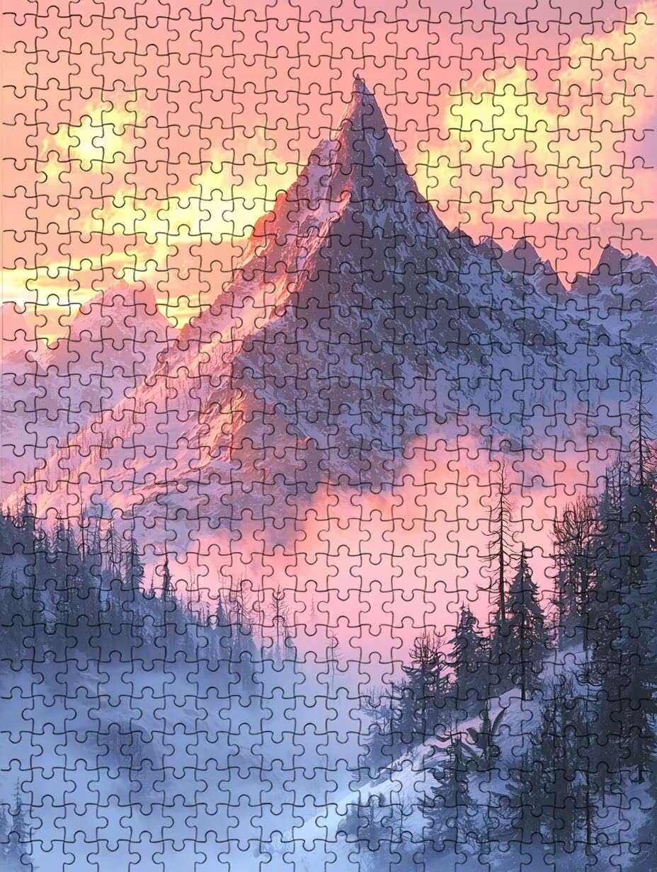 Puzzle 6000 sztuk, górskie puzzle sosnowe dla dorosłych 6000, drewniane puzzle, klasyczne gry edukacyjne, niemożliwe wyzwanie, rodzina gier, kreatywny prezent DX0YL1-822