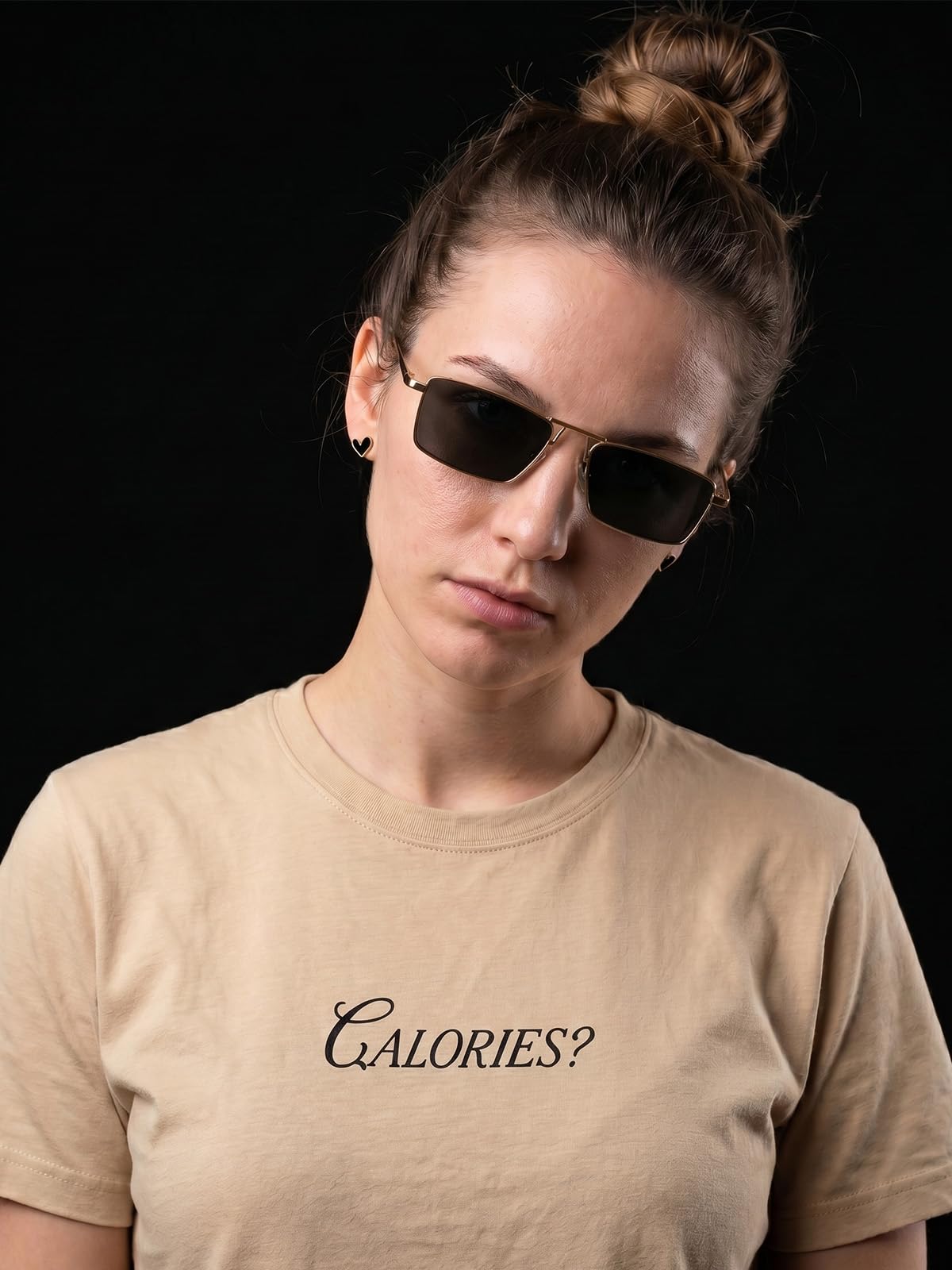JUNEBERRY® Camiseta de mujer de corte regular estampado de algodón puro, suave, transpirable, informal, cuello redondo, elegante para todos los días (tallas S a 2XL)