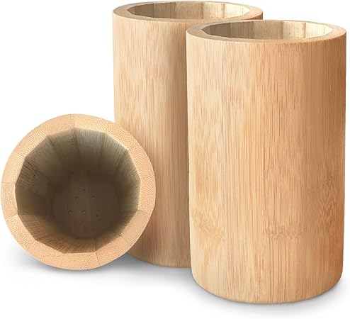 Bamboo Makeup Brush Holder