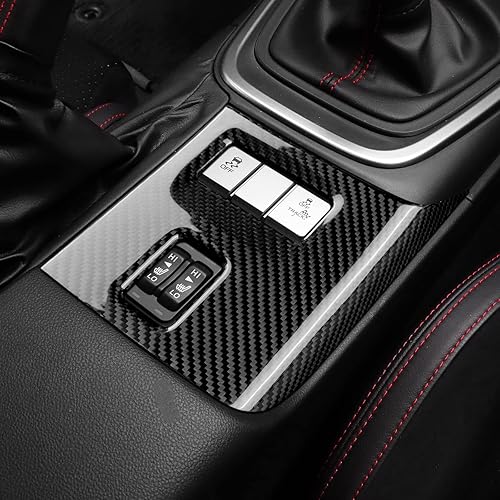 Miniatura 4 de AIRSPEED Cubierta de botón de control de calefacción para asiento de fibra de carbono dura accesorios interiores para Subaru BRZ Toyota GR86 2021