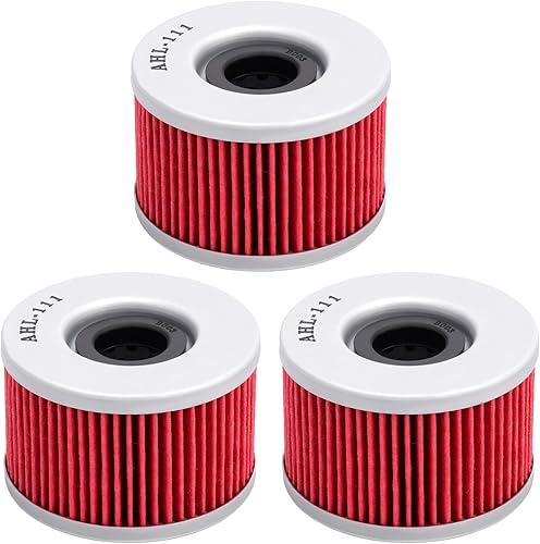 AHL 111 - Filtro de aceite para Honda TRX680FA Rincon 680 2006-2016 (paquete de 3)