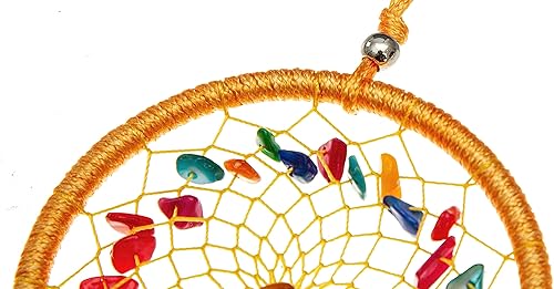 Miniatura 5 de Mini atrapasueños  Plumas de pavo amarillo prímula, atrapasueños pequeños hechos a mano para dormitorio, atrapasueños para niñas, atrapasueños para