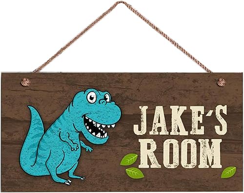 Miniatura 1 de Letrero de dinosaurio personalizado, letrero de pared para decoración de habitación de bebé, decoración de pared para dormitorio y guardería