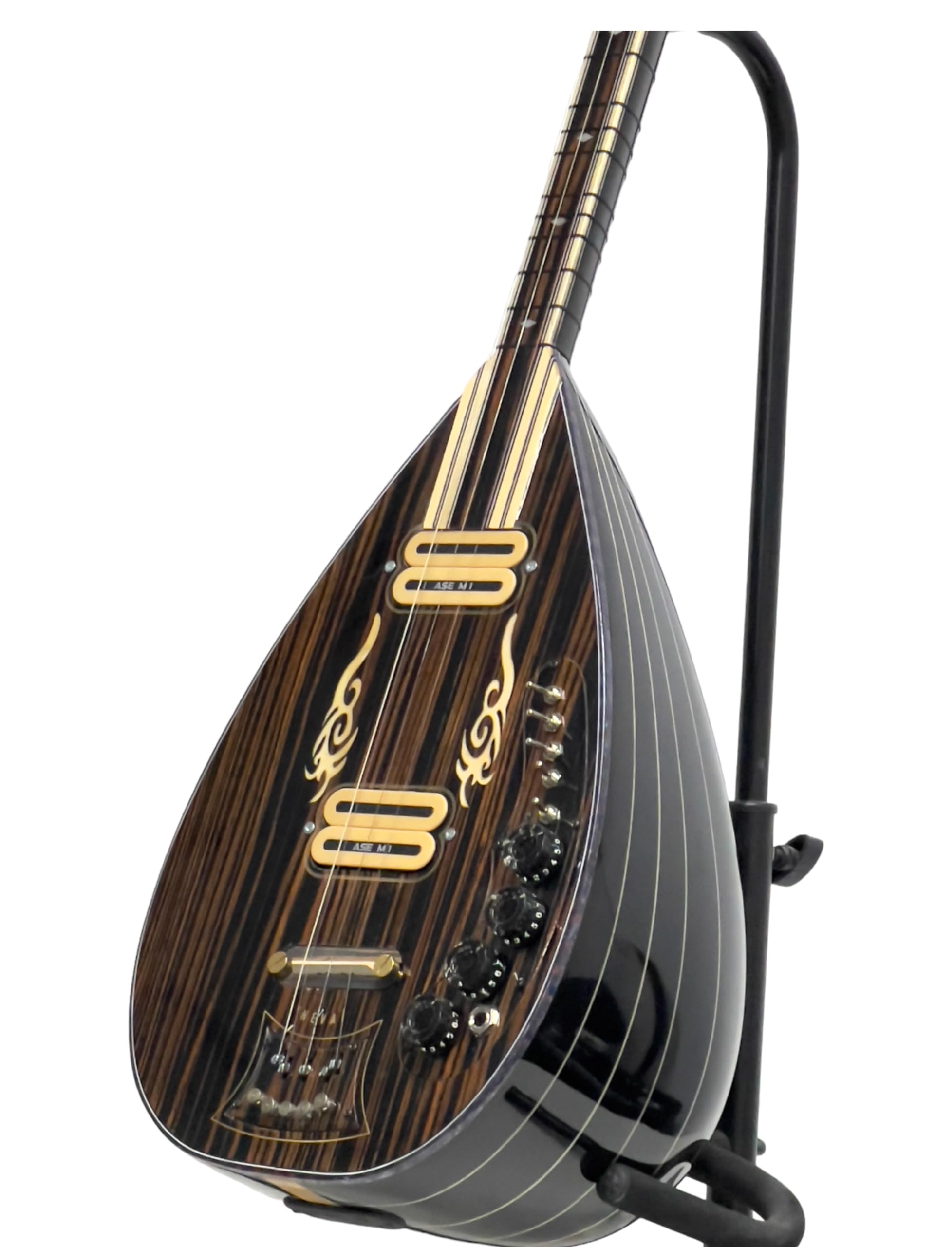 Saz Baglama électrique avec effet phaseur avec sac et mizrap