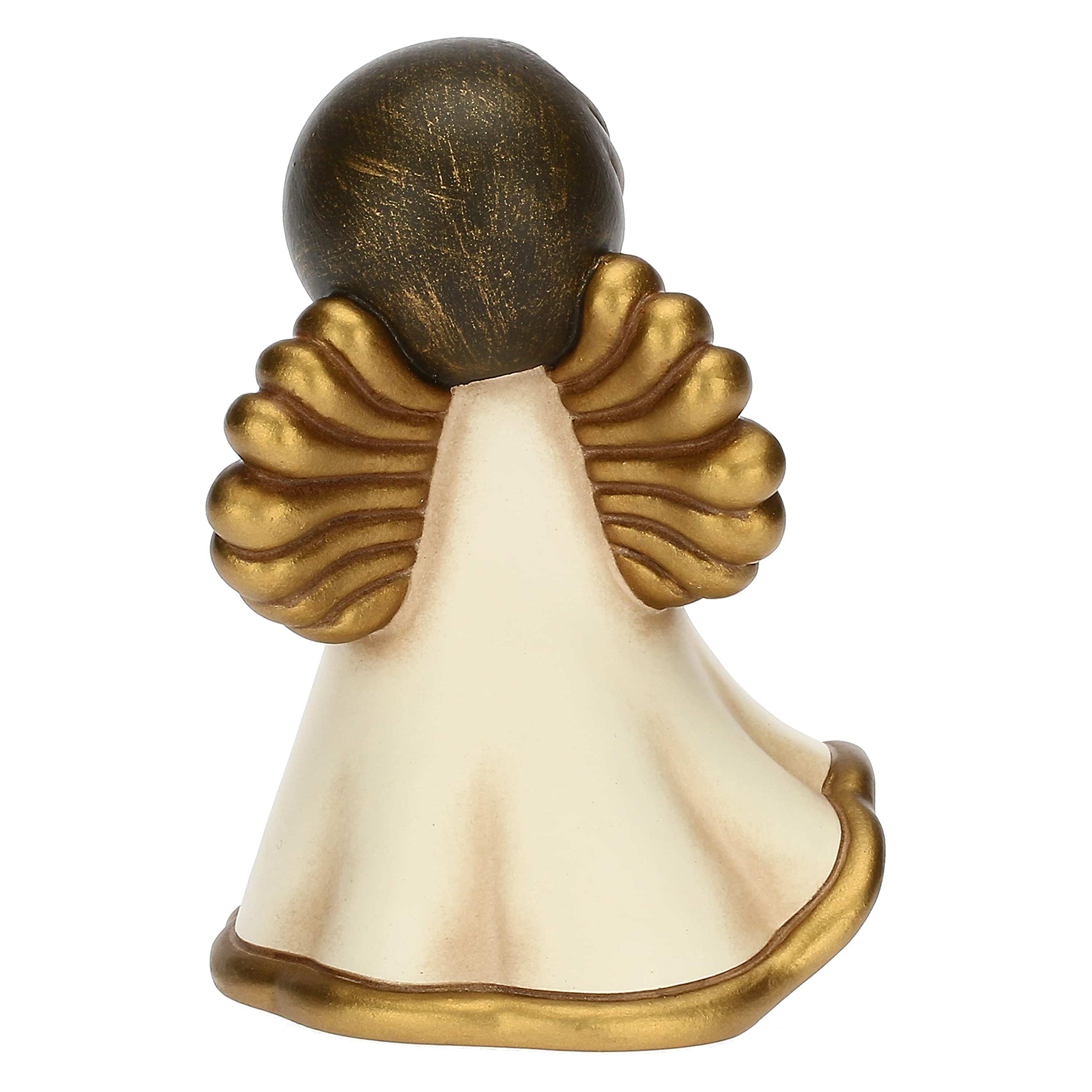 THUN - Limited Edition 2022 - Angelo del Natale in Ceramica Decorata a Mano, Versione Piccola - Idea Regalo Natale 2022-7.5x8.2x12 cm h