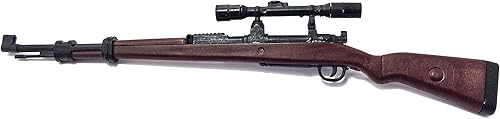 Miniatura 2 de 16 Escala Kar 98K Karabiner Bolt Rifle de acción WWII Ejército Alemán Modelo de Juguete en Miniatura Figura de Acción