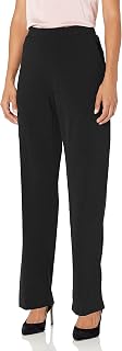 Women's Petite Flat-Front Straight-Leg Pant