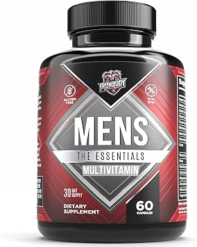 Multivitamin for Men, Vitamins A, B, C, D, E, Zinc. Immune Support, Antioxidant Fruit and Energy Blend. 60 Capsules