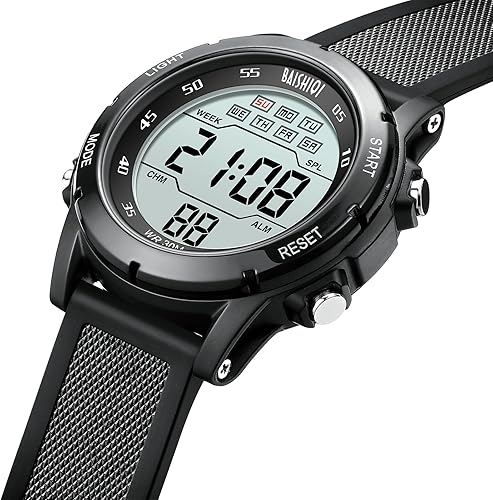 Miniatura 3 de Relojes para Hombres Relojes Digitales para Hombres Deportivos Casuales Militares Impermeables Relojes de Pulsera Cronómetro Correa de Silicona con