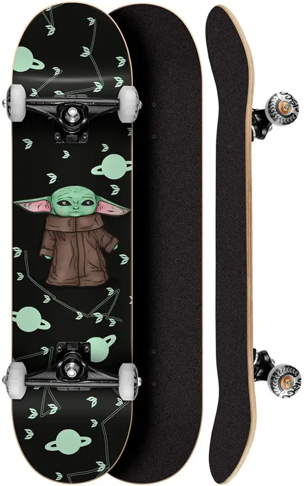 Skate Montado Profissional Cisco Feminino Yoda 8" - Abec 7