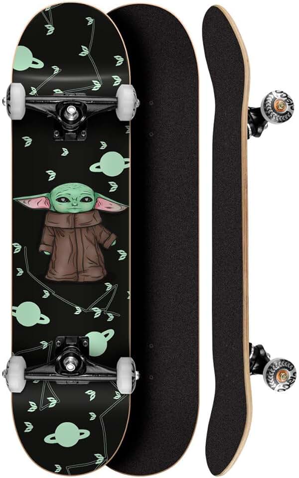 Skate Montado Profissional Cisco Feminino Yoda 8" - Abec 7