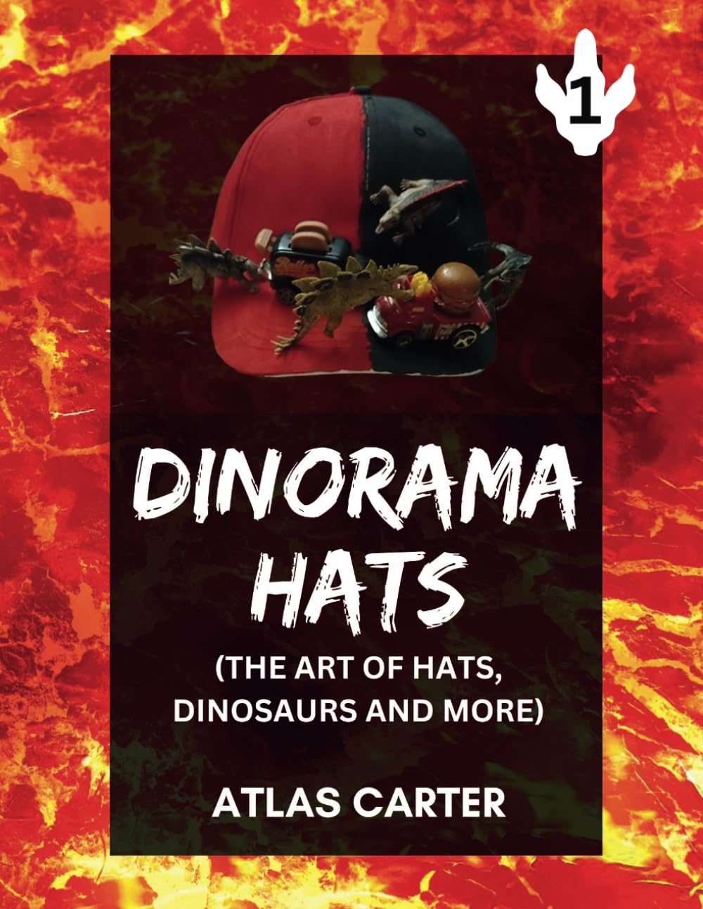 Dinorama Hats livre art dinosaures et chapeaux pour passionnés de paléontologie pop
