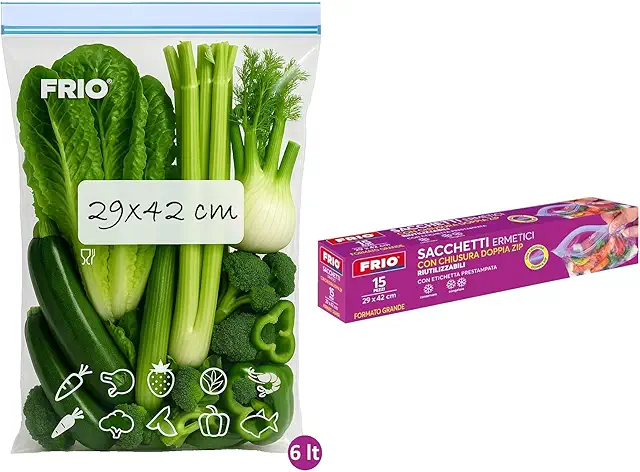 Bolsas para Congelar Reutilizables FRIO - 6L, Herméticas, Sin BPA