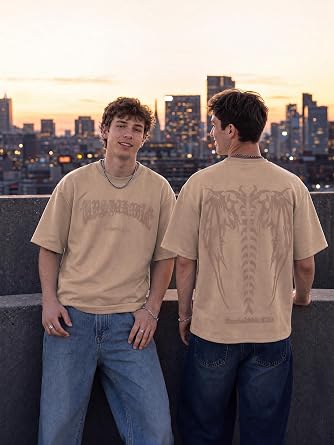 EMMIOL Mens Y2k Baggy Shirts Graphic Tees Oversized Crew Neck Short Sleeve Streetwear Tshirts Summer Tops 2026