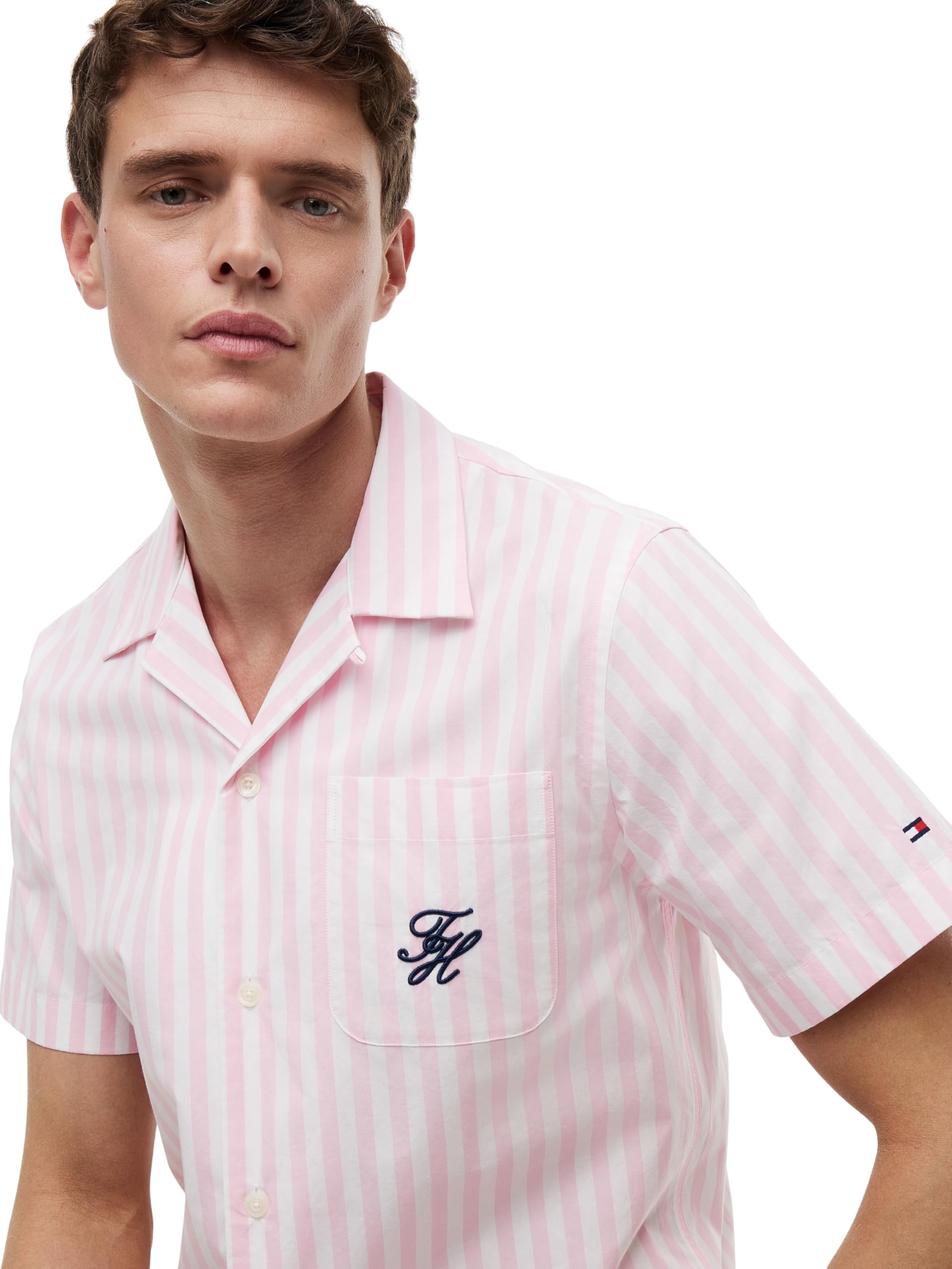 Tommy Hilfiger Papertouch Pop STP Sslv Swimshop Mw0mw42986 Otras Camisas Hombre
