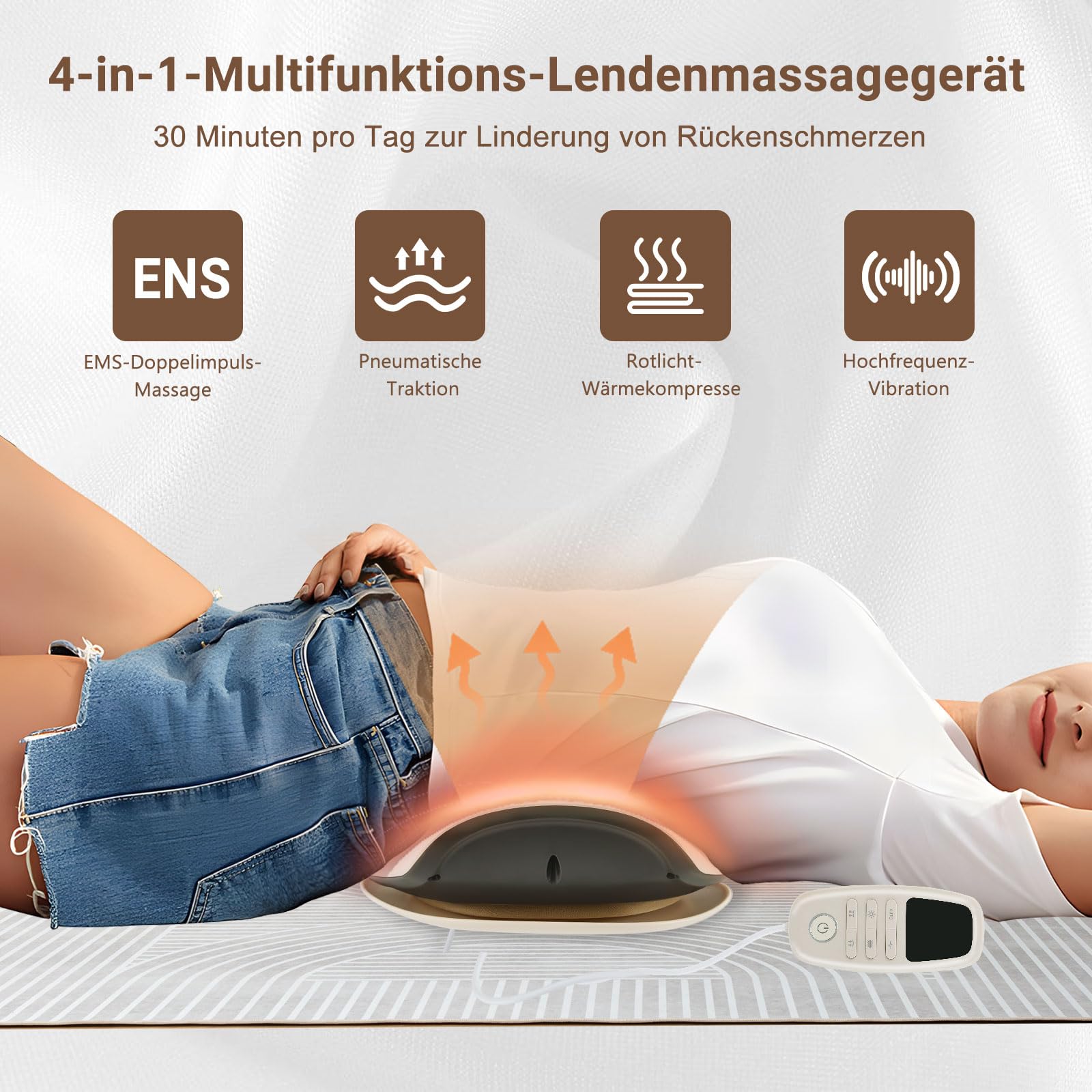 Electric Lendenwirbel-Massagegerät, Elektrisches Lendenwirbel-Traktionsgerät, massagegerät rücken, infrarot massagegerät
