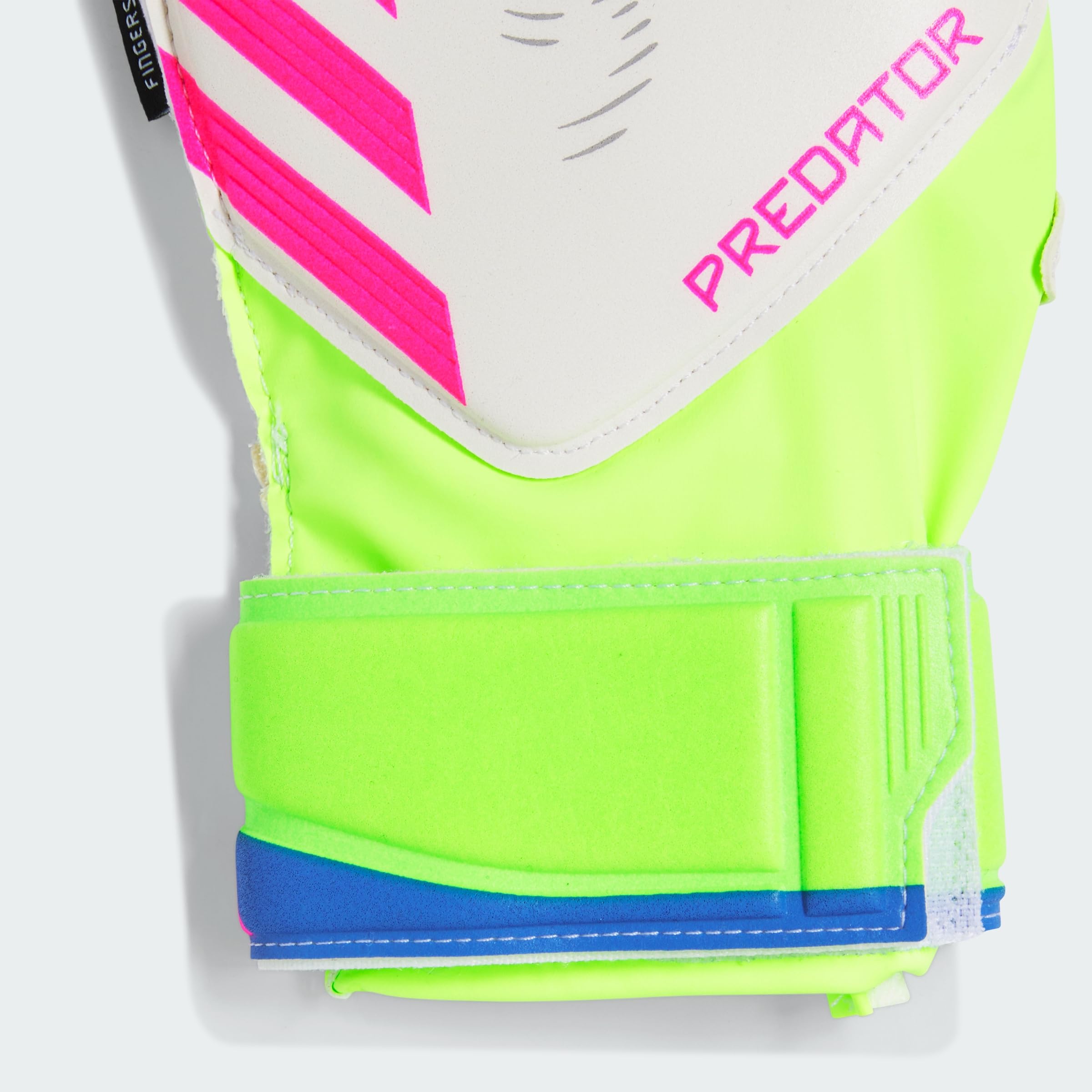 adidas Predator Match Fingersave Goalkeeper Kids Guantes, Unisex, LUCLEM/White/LUCPNK, 40 2/3 EU