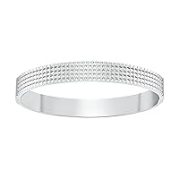 DAVIDOFF PARIS Closed Bangle – Bracciale uomo con motivo Clous de PARIS – Braccialetto