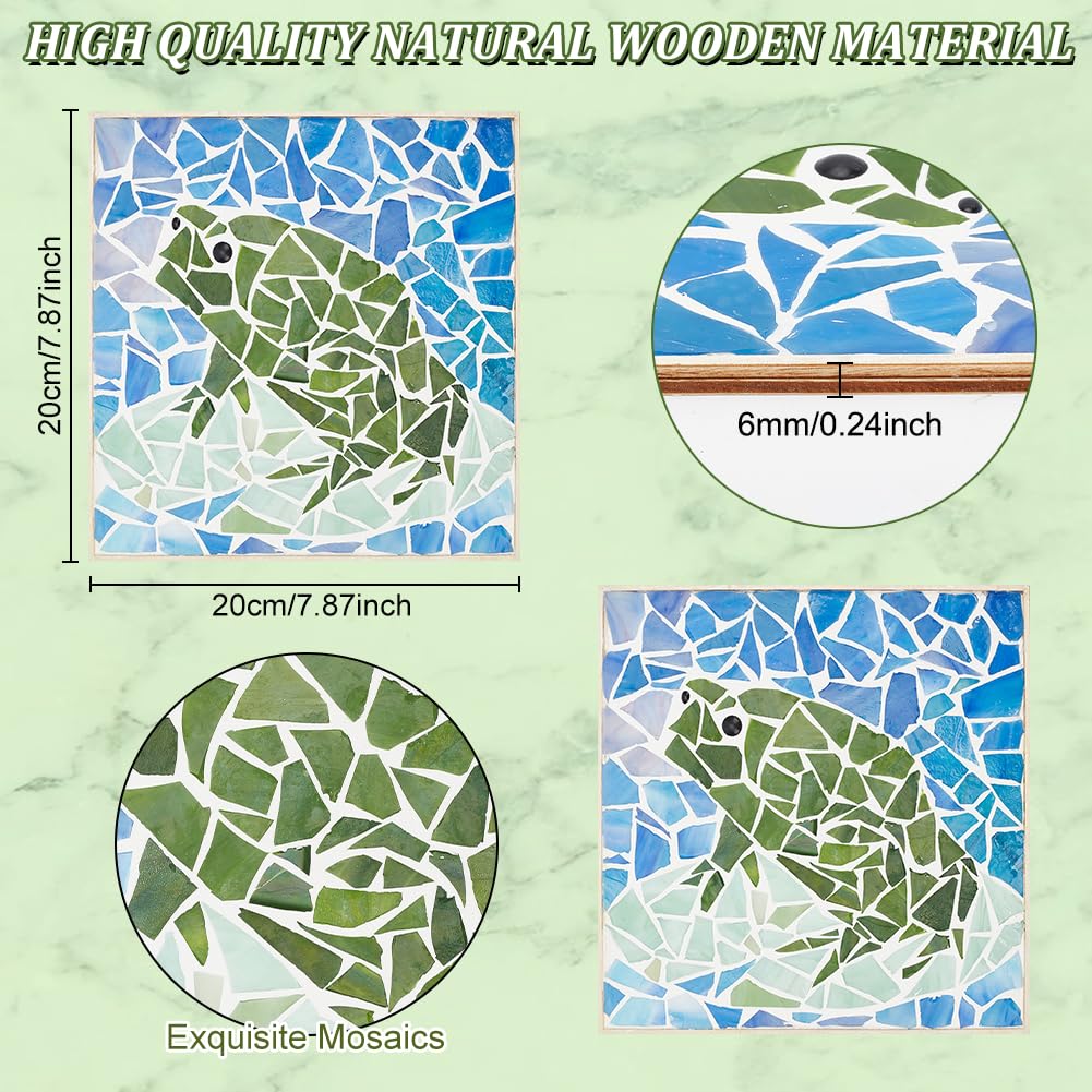 WEBEEDY DIY Eidechsen Mosaik Set - 2 Stück Bastelset Für Zuhause