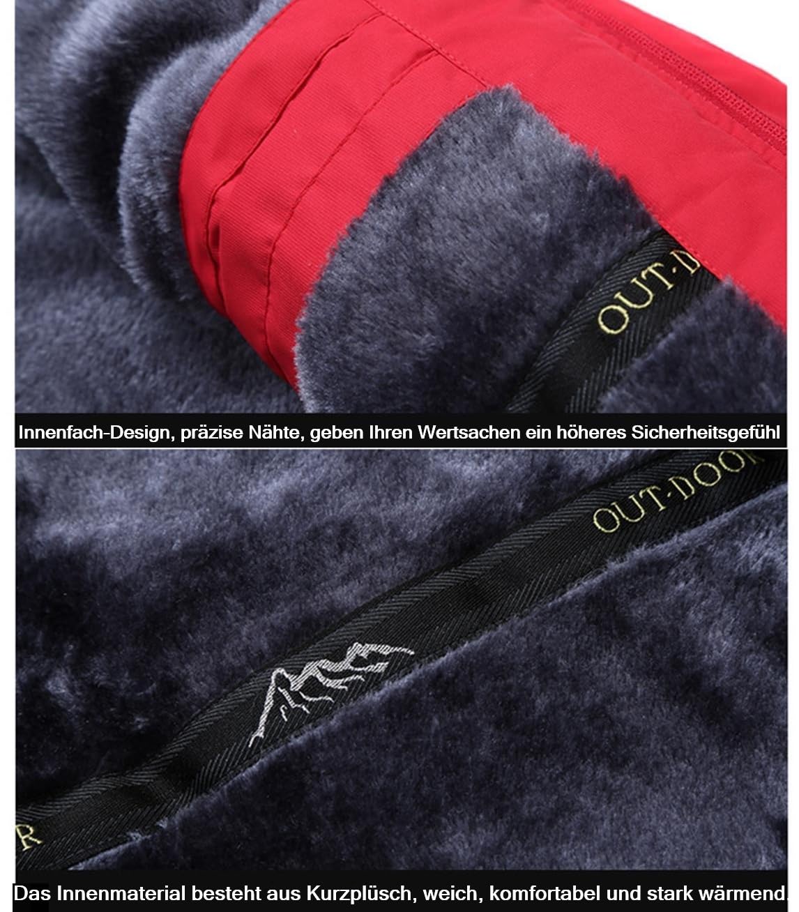Herren Wind Und Wasserdichte Winter-Outdoor-Jacke