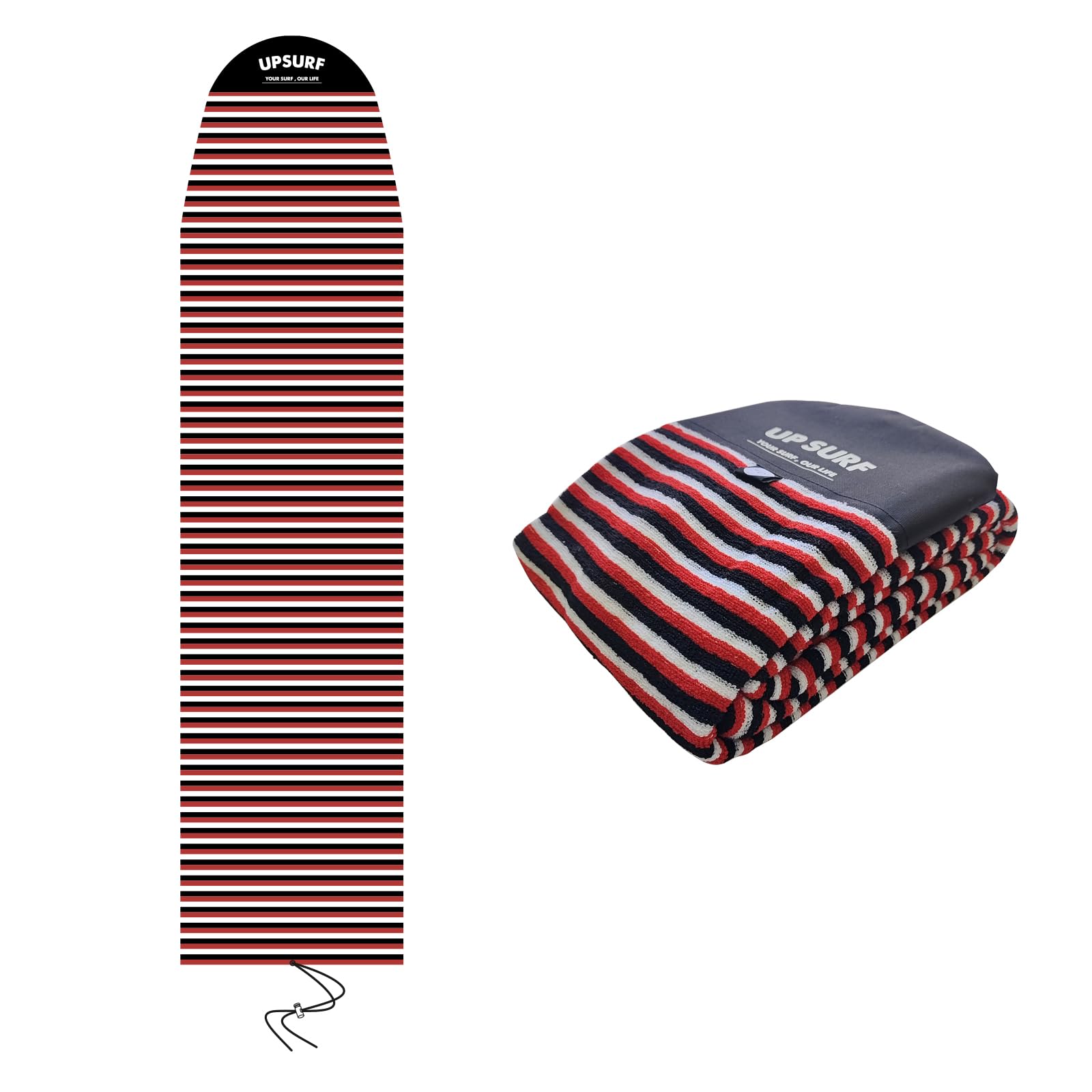 UPSURF Housse de chaussettes de surf longue pour planche de surf 2'/2'6"/2,4 m/2,9 m/3,5 m