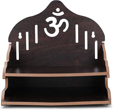 Wooden Wall Mounted Hanging Puja Temple|Wooden Mandir| Pooja Stand |Pooja Mandir for Home& Office|Temple for Festivals| Gifting Purpose