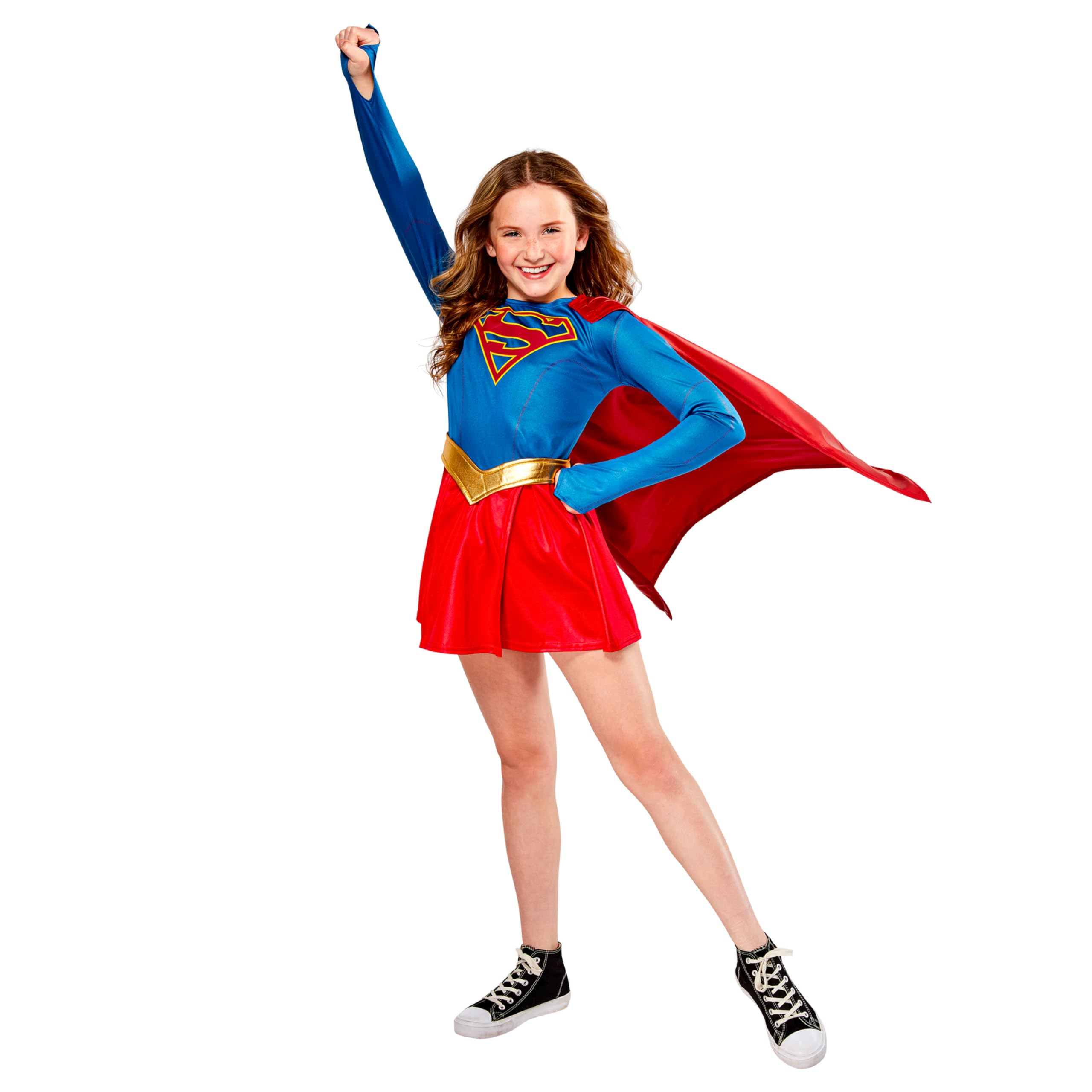 Rubie's Official Supergirl TV Series Deluxe Child Costume, Kids Superhero Fancy Dress