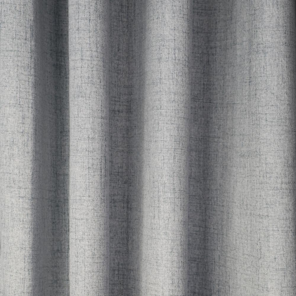 Moondream DecibelControl™ Rideau Anti-Bruit 3en1 | Isolation Phonique | Thermique Hiver+Été | 100% Occultant | Technologie Brevetée | Fabrication UE | Oeillets | Gris MC733 | 130L x 260H cm