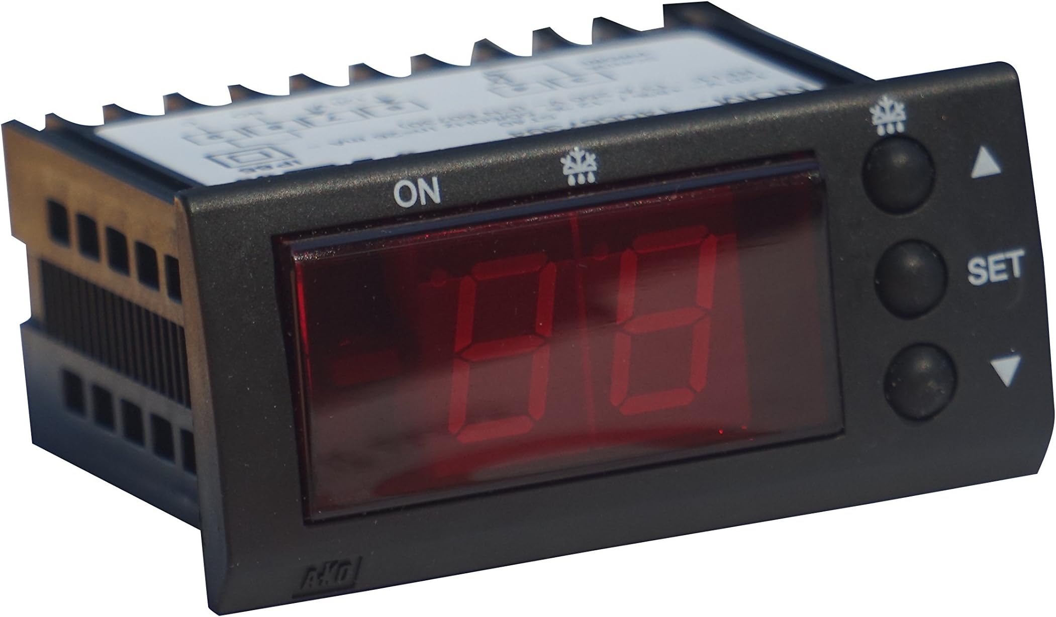 AKO 13120 Temperature Controller 120v Mini Universal Digital Thermostat, Replacement Thermostat Controller for all Commercial Refrigeration Systems With Adjustable Defrost Cycle