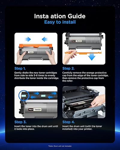Miniatura 6 de Timink Cartucho de tóner compatible TN450 de alto rendimiento para Brother TN420 TN-450 compatible con HL-2280DW HL-2270DW HL-2230 MFC-7360N