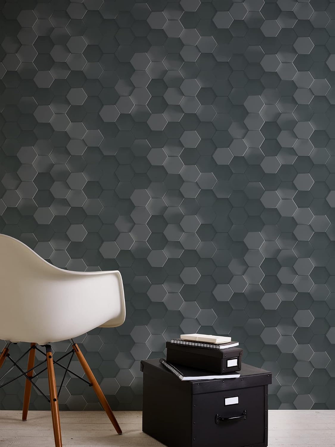 A.S. Création Wallpaper Geometric Design - Gray - Wallpaper for Various Spaces 395.99in x 20.87in Made in Germany - 387233