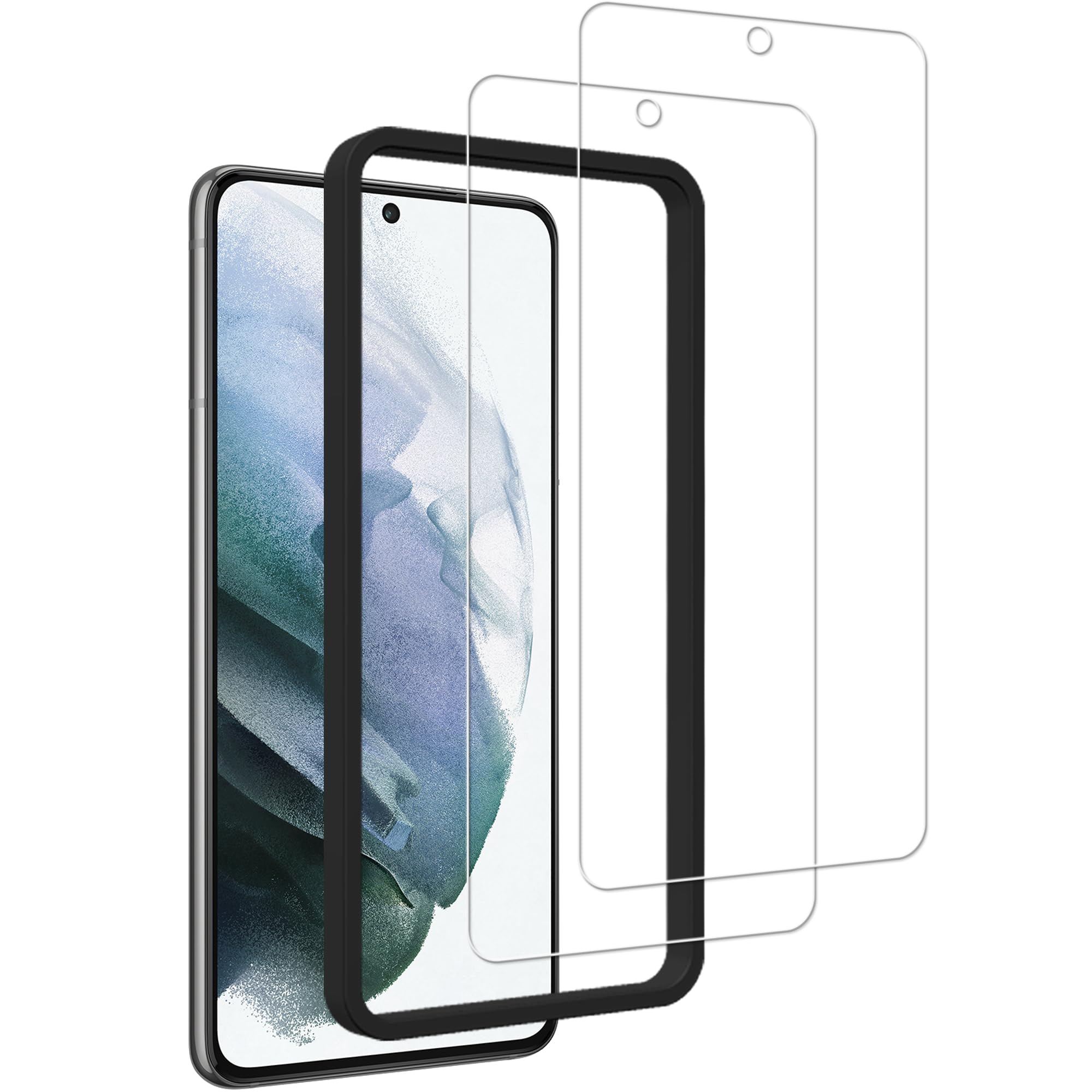 Amazon | KPNS Galaxy s21 ガラスフィルム【指紋認証 対応 2枚 