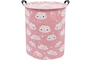 ZUEXT Girl & Baby Room Fabric Toy Bin Extra Large Toy Storage...