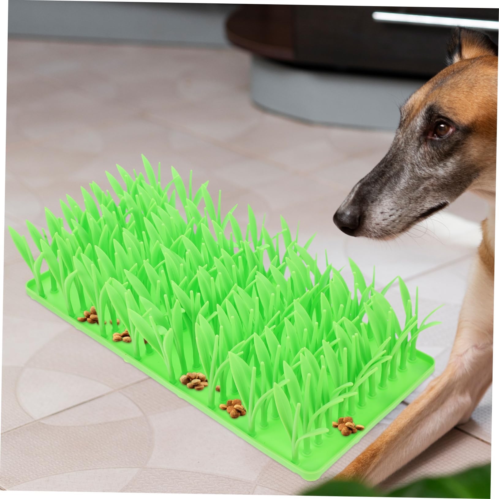 Silikon Grass Matte Interaktiv zum Langsamen Fressen für Katzen und Hunde