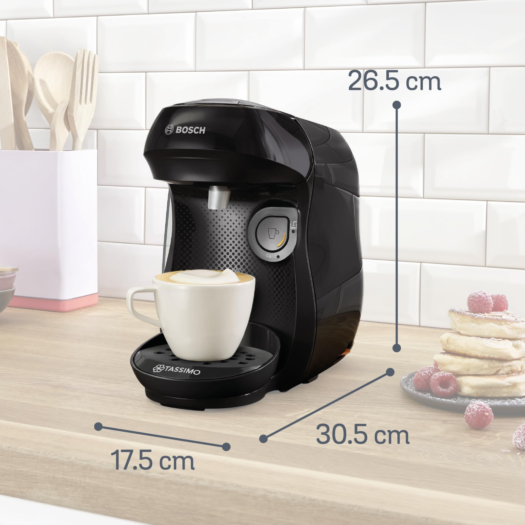 Bosch Tassimo Kapselmaschine TAS102E, 1400 W, über 70 Getränke, schwarz