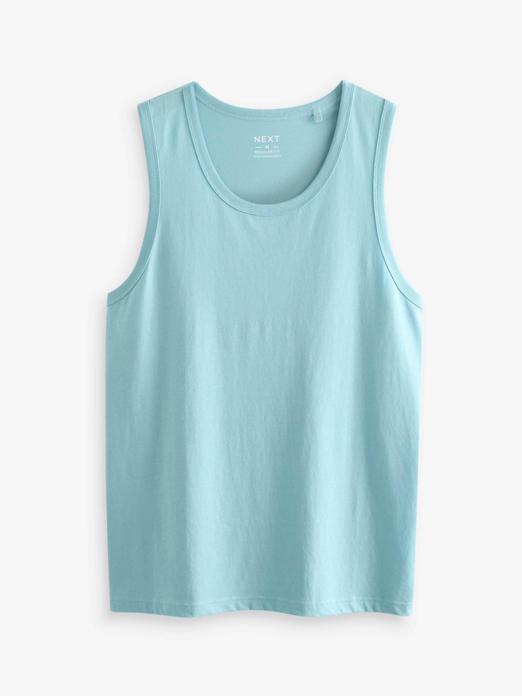 NEXT Hombres Pack de 4 camisetas sin mangas de algodón