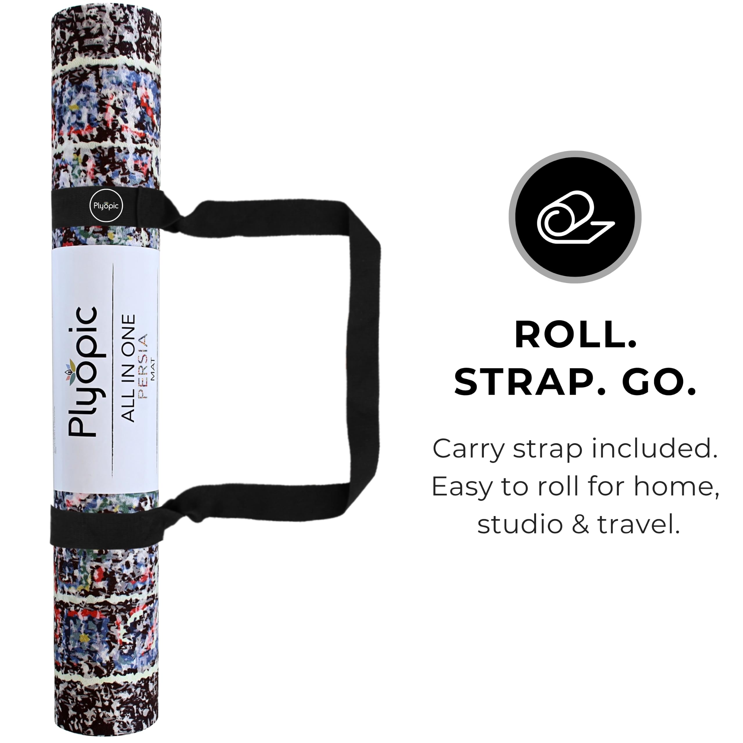 Plyopic Esterilla de Yoga | Antideslizante Colchoneta/Toalla de Lujo. Natural y Ecológica | Ideal para Yoga, Pilates, Ejercicio, Fitness, Hot o Bikram