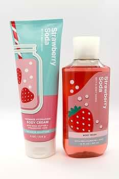 新品バスアンドボディークスのStrawberry Soda ボディケア4点セット 新品バスアンドボディークスのStrawberry Soda ボディケア4点セット