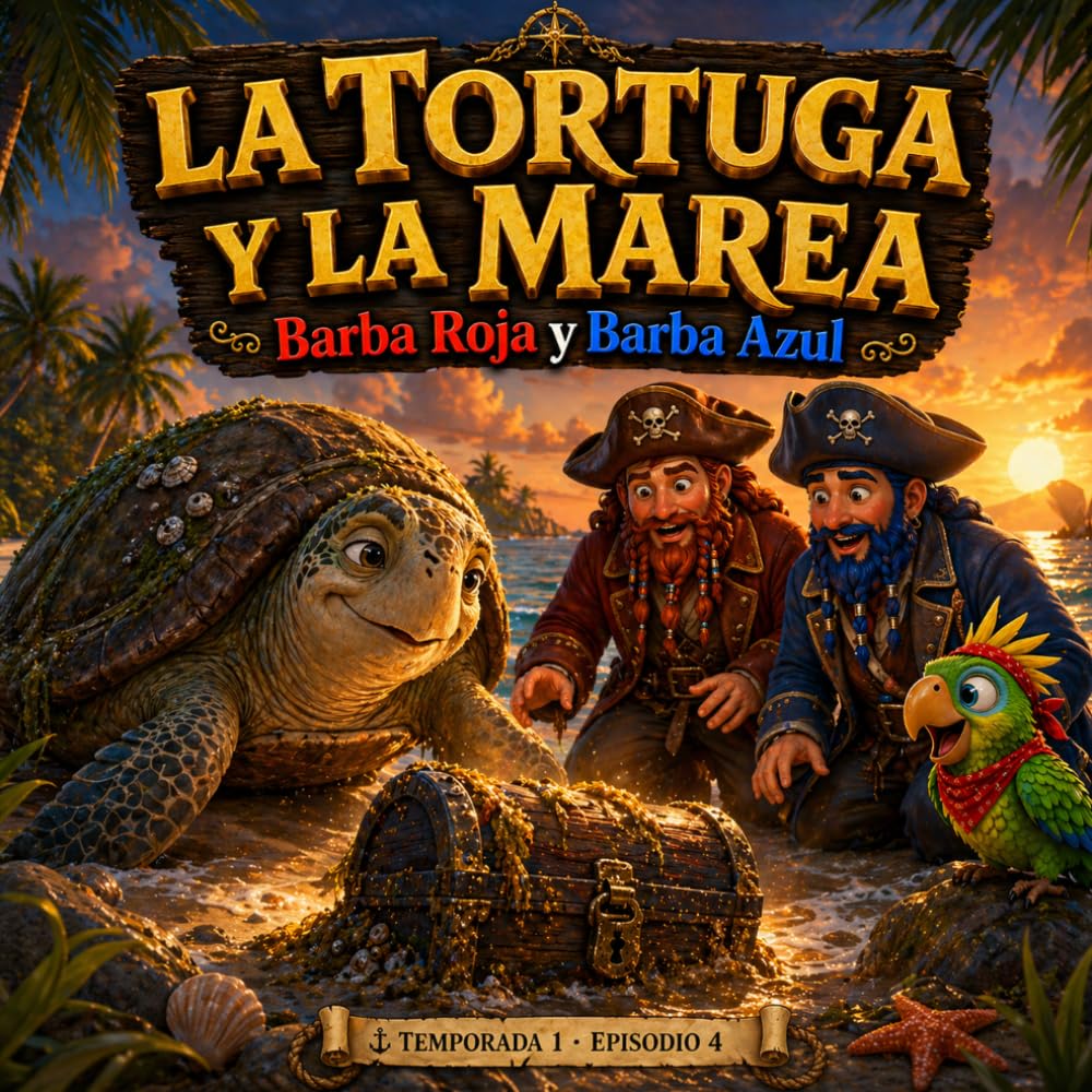 La Tortuga y la Marea: Una aventura pirata para niños de 5 a 11 años (Las Aventuras de Barba Roja y Barba Azul)