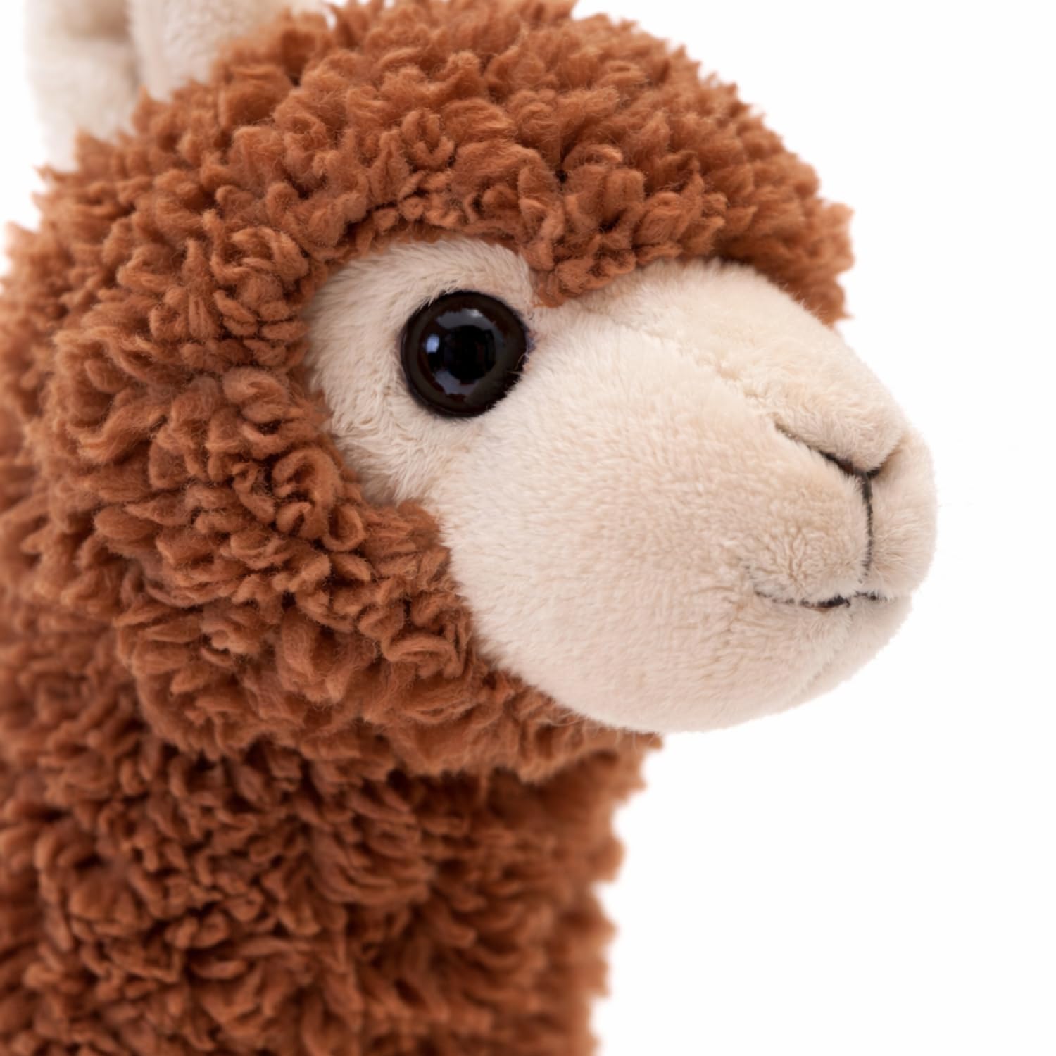 com-four® Peluche Llama 22 cm – Alpaca Suave 100% poliéster – muñeco de Peluche Esponjoso – Juguete tierno para Regalo y decoración (marrón - Llama) — view 6