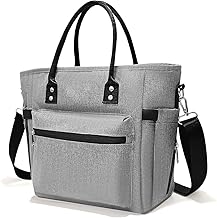 Lunch Bags for Women, Thermal Lunch Box, Insulated Lunch Bags, Cooler Bag Insulated,Lunch Bag for Men, Reusable Large Lunch Bags, Perfect for Work Office Student School Outdoor BBQ Camping (Grey)