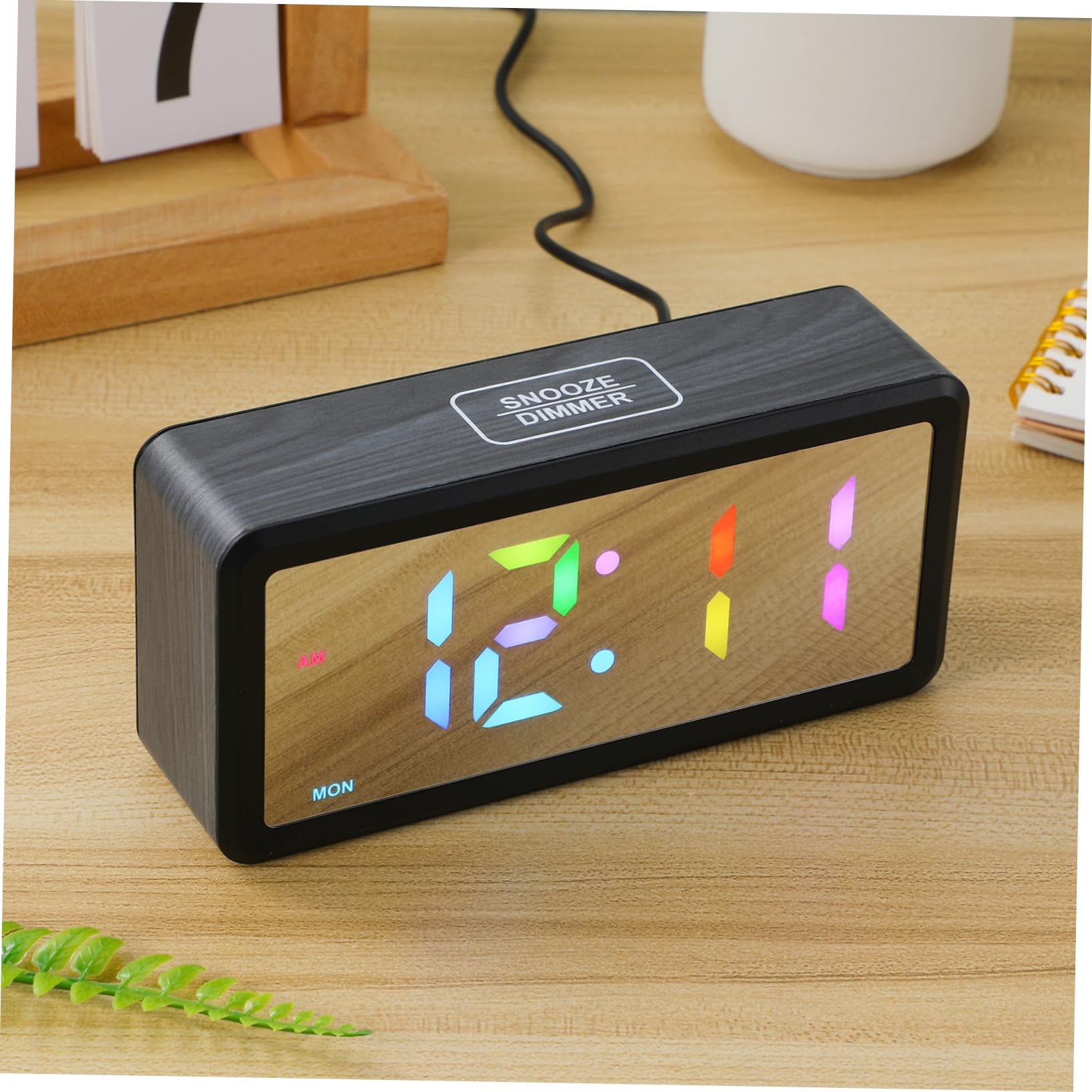 iplusmile Orologio in Con Illuminazione Rgb Con Display Led Regolazione Manuale Legale Per Camera Da e Ufficio